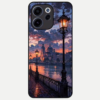  Twilight River Lights Glass Case For Oppo Reno 15c back cover – full design glossy printed glass finish