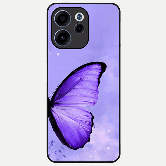  Violet Dream Wing Glass Case For Oppo Reno 15c back cover – full design glossy printed glass finish