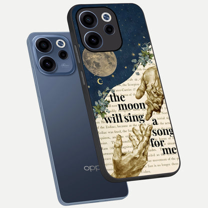  Aesthetic Divine phone case For Oppo Reno 15c showing premium glass back cover with detailed artwork