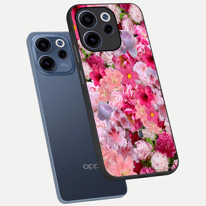  Bloom Crush Fantasy phone case For Oppo Reno 15c showing premium glass back cover with detailed artwork