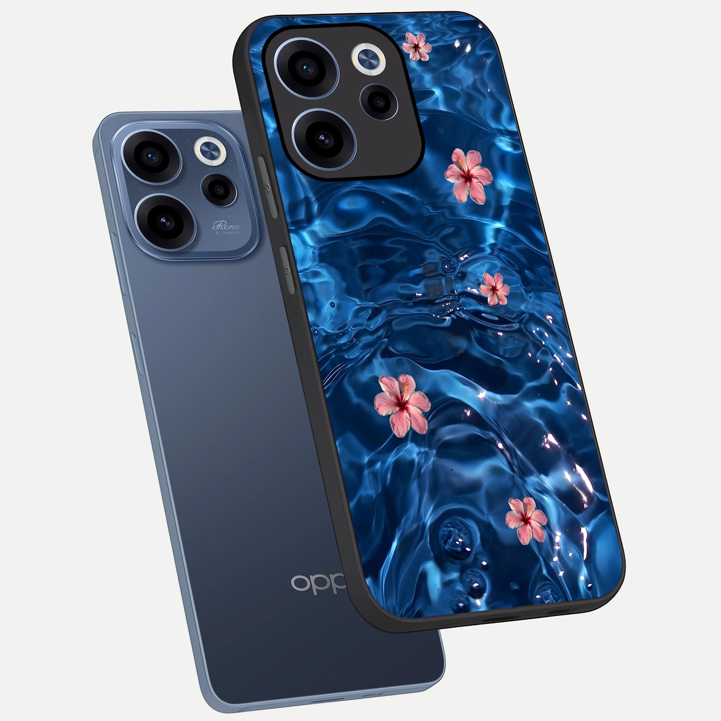  Bloom Thread Art phone case For Oppo Reno 15c showing premium glass back cover with detailed artwork