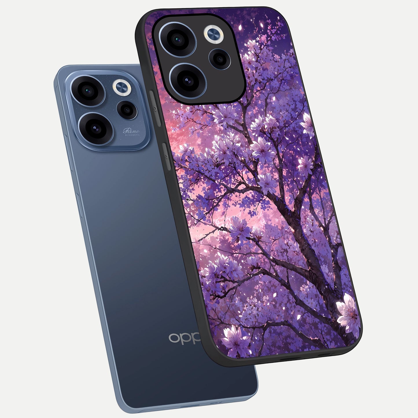  Blossom Tree phone case For Oppo Reno 15c showing premium glass back cover with detailed artwork