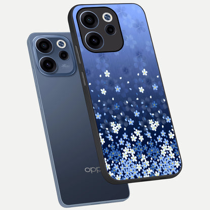 Blue Starry phone case For Oppo Reno 15c showing premium glass back cover with detailed artwork