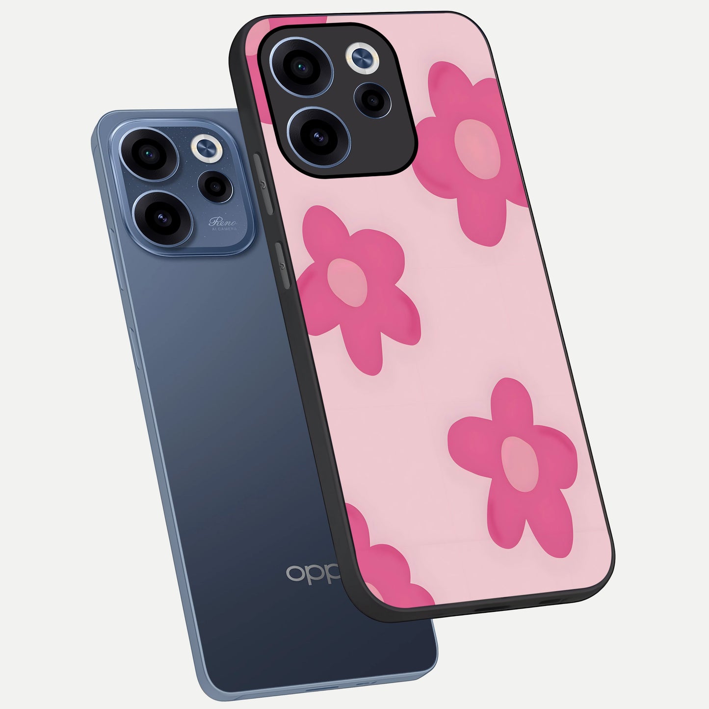  Candy Bloom Dreams phone case For Oppo Reno 15c showing premium glass back cover with detailed artwork