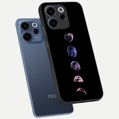  Crimson All Planets phone case For Oppo Reno 15c showing premium glass back cover with detailed artwork