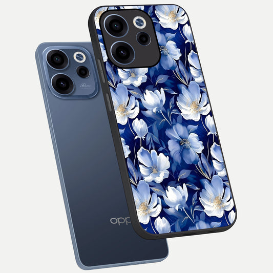  Cute Floral Patterns phone case For Oppo Reno 15c showing premium glass back cover with detailed artwork