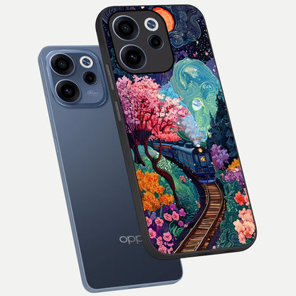  Digital Art phone case For Oppo Reno 15c showing premium glass back cover with detailed artwork