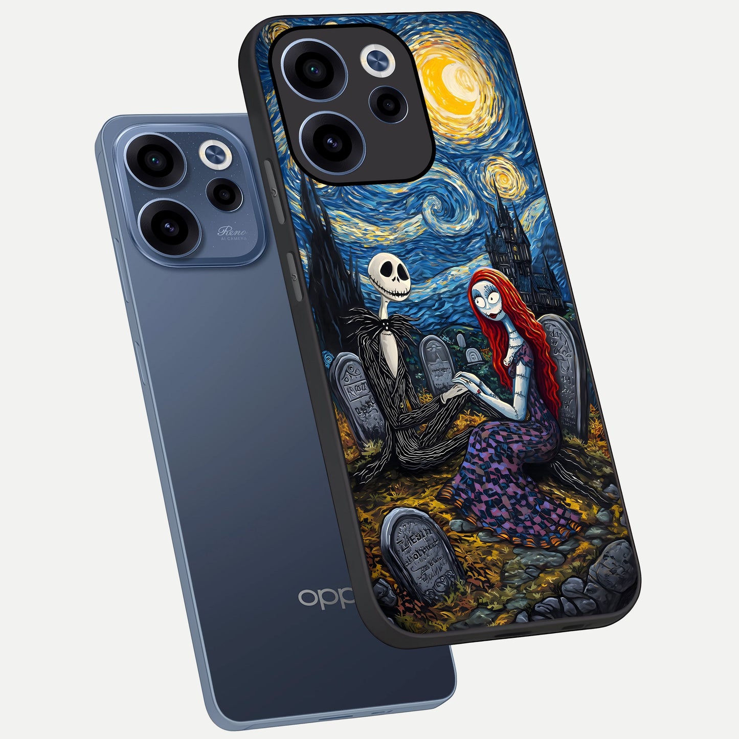  Eternal Night Love phone case For Oppo Reno 15c showing premium glass back cover with detailed artwork