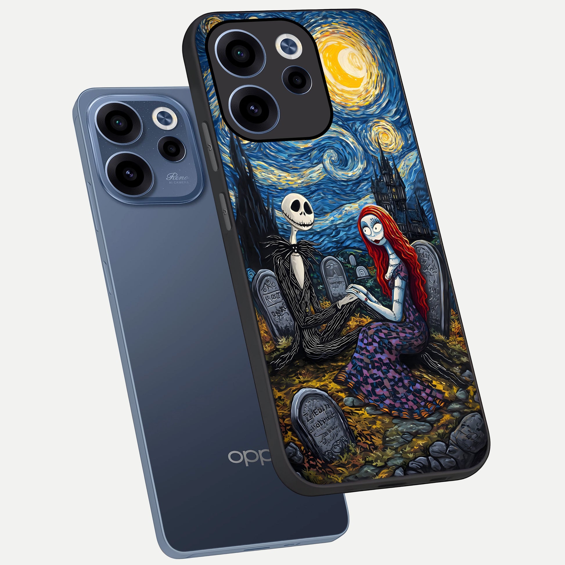  Eternal Night Love phone case For Oppo Reno 15c showing premium glass back cover with detailed artwork