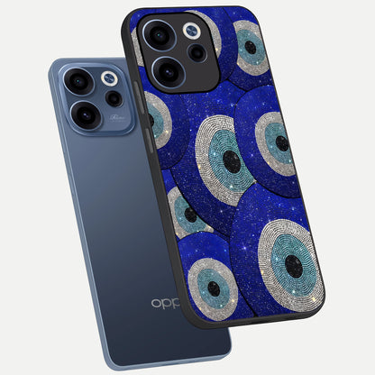  Galaxy Eye Flow phone case For Oppo Reno 15c showing premium glass back cover with detailed artwork