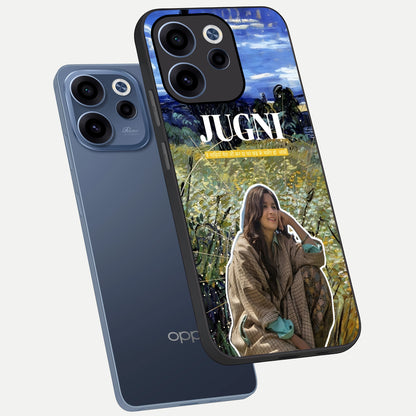  Jugni Soul Vibes phone case For Oppo Reno 15c showing premium glass back cover with detailed artwork