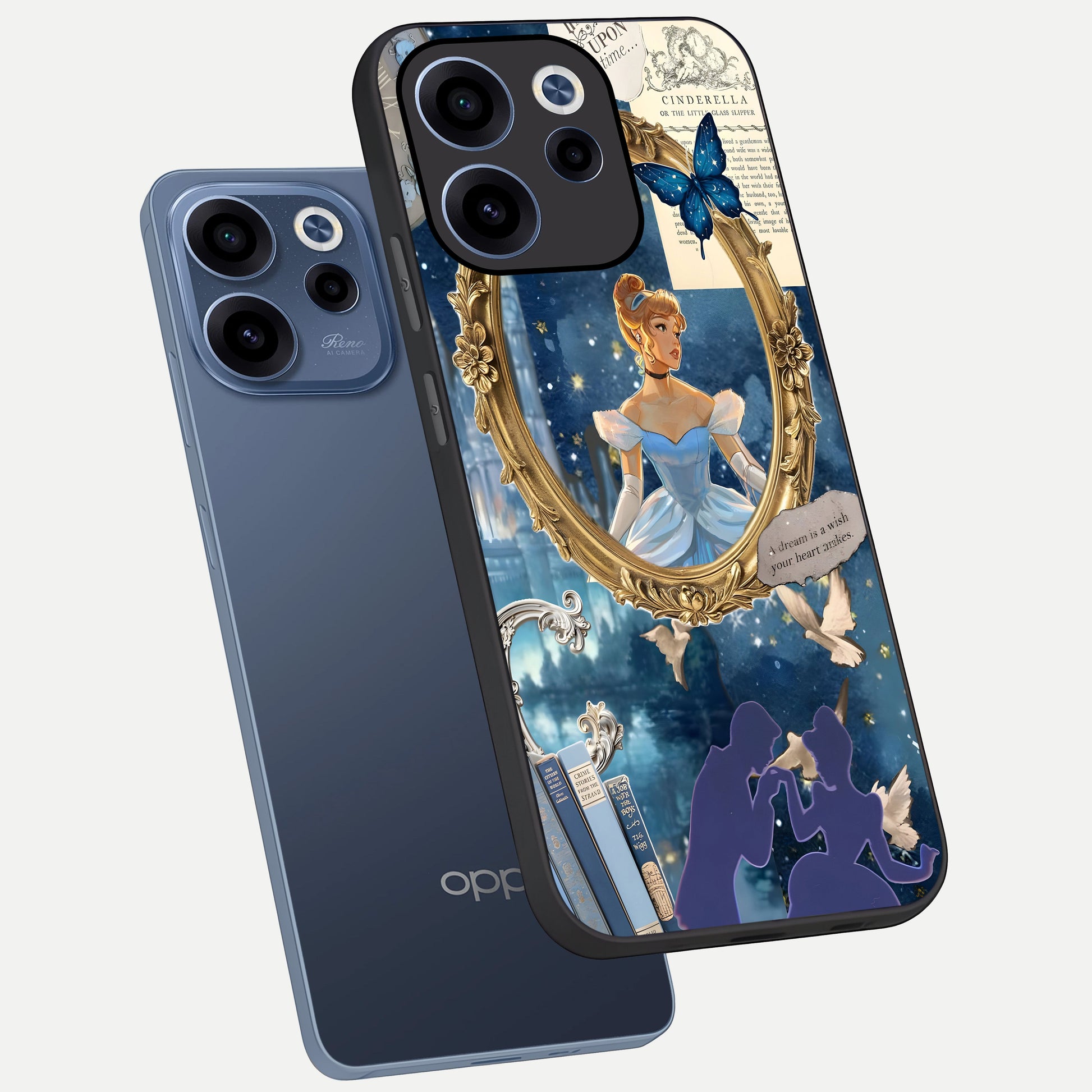  Midnight Queen phone case For Oppo Reno 15c showing premium glass back cover with detailed artwork