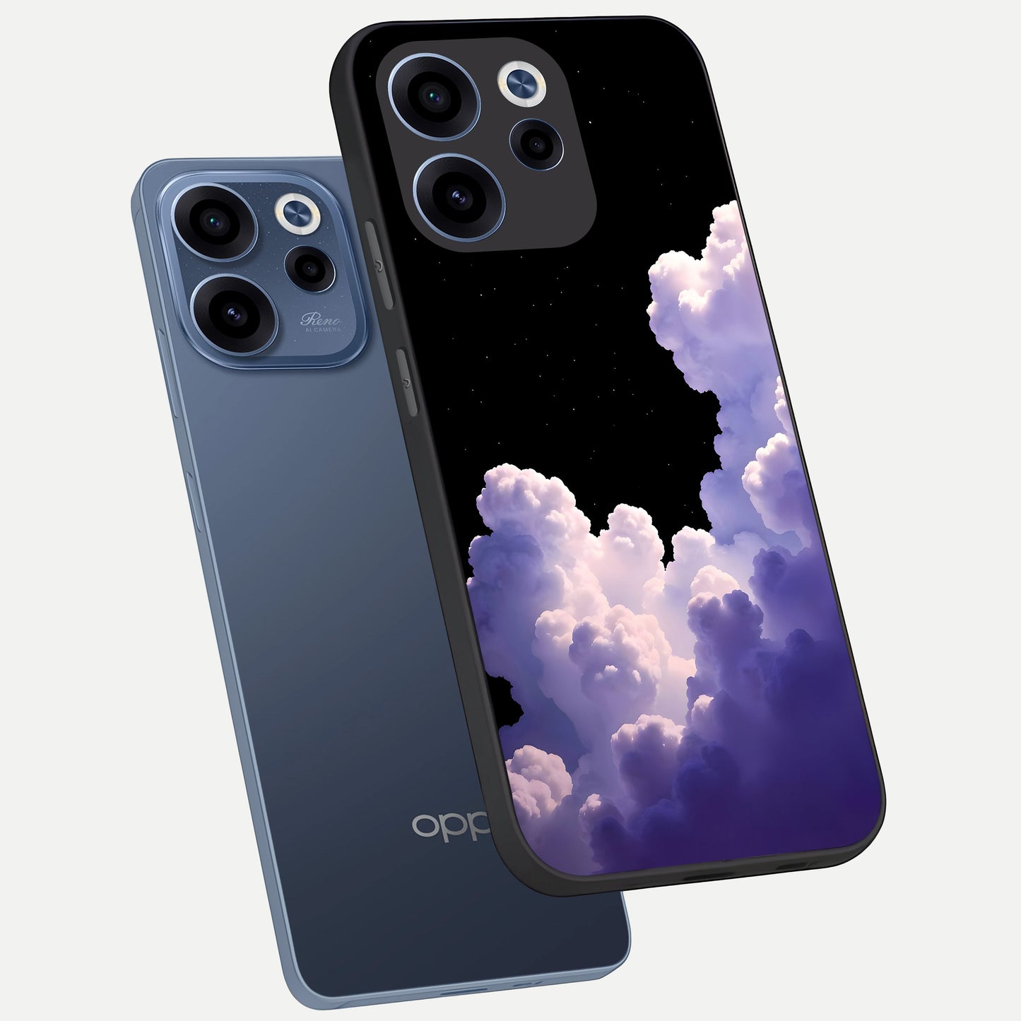 Starlit Night Whispers phone case For Oppo Reno 15c showing premium glass back cover with detailed artwork
