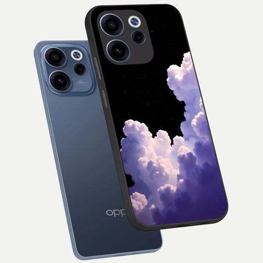  Starlit Night Whispers phone case For Oppo Reno 15c showing premium glass back cover with detailed artwork
