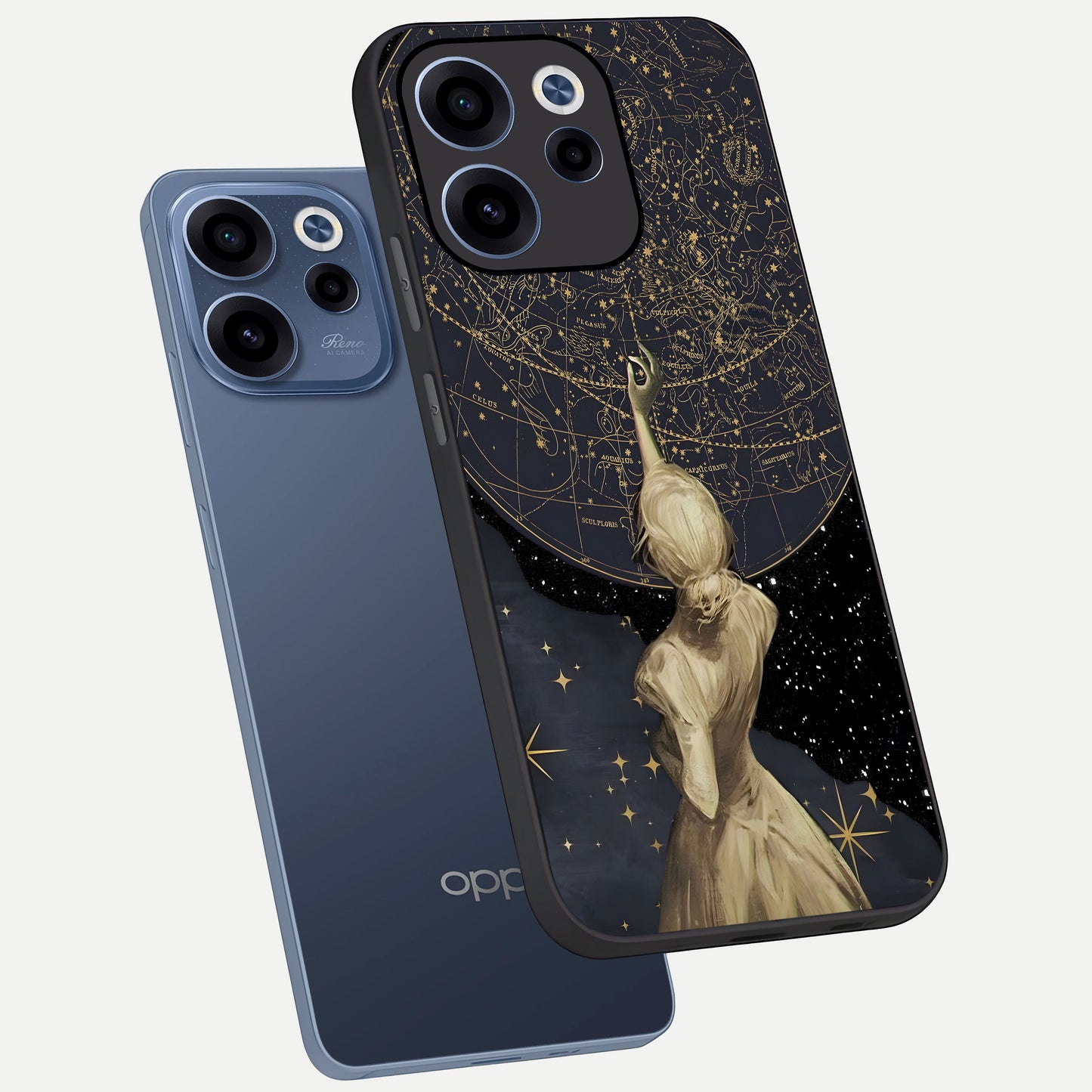  Taylor Swift Girl phone case For Oppo Reno 15c showing premium glass back cover with detailed artwork