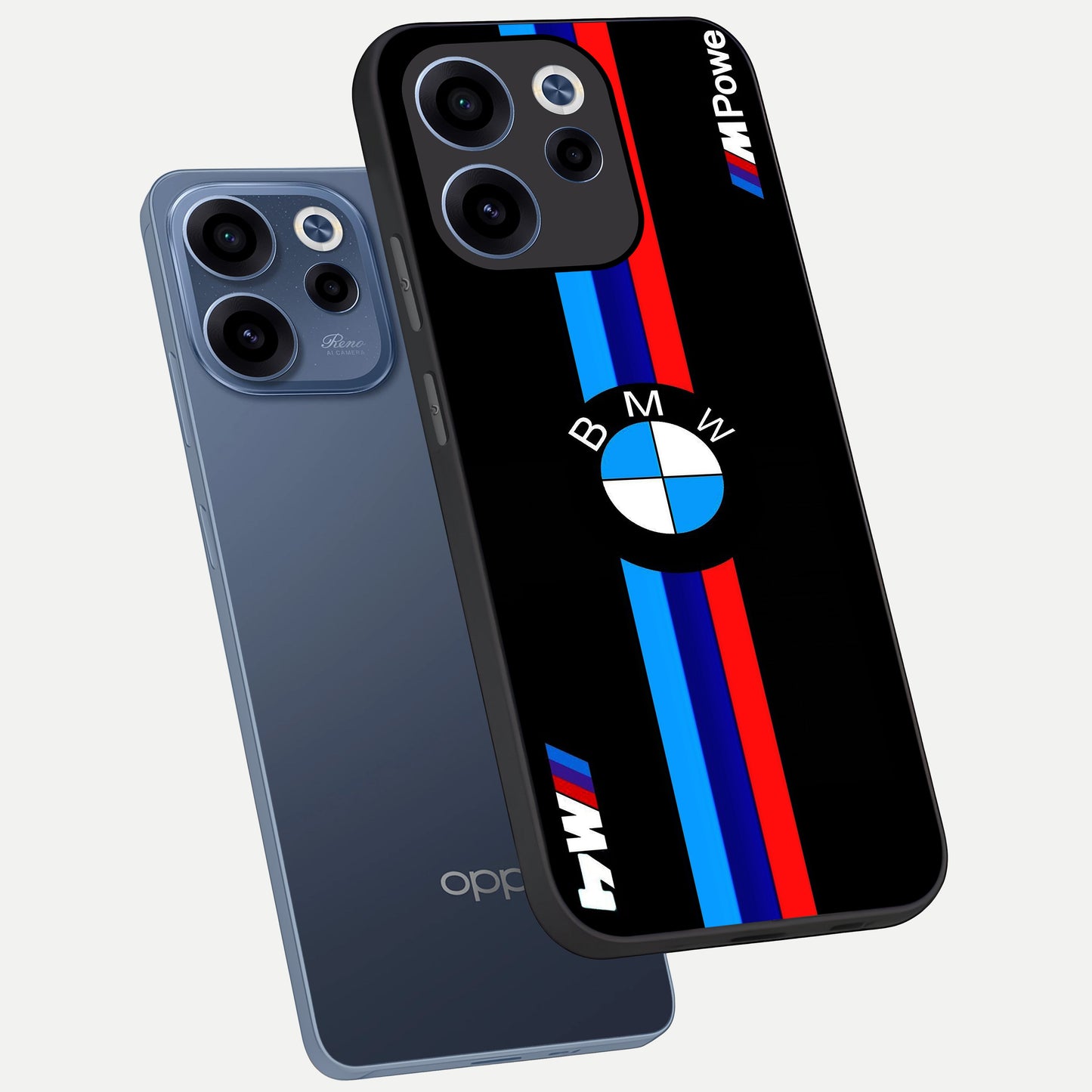  Turbo BMW Beast phone case For Oppo Reno 15c showing premium glass back cover with detailed artwork