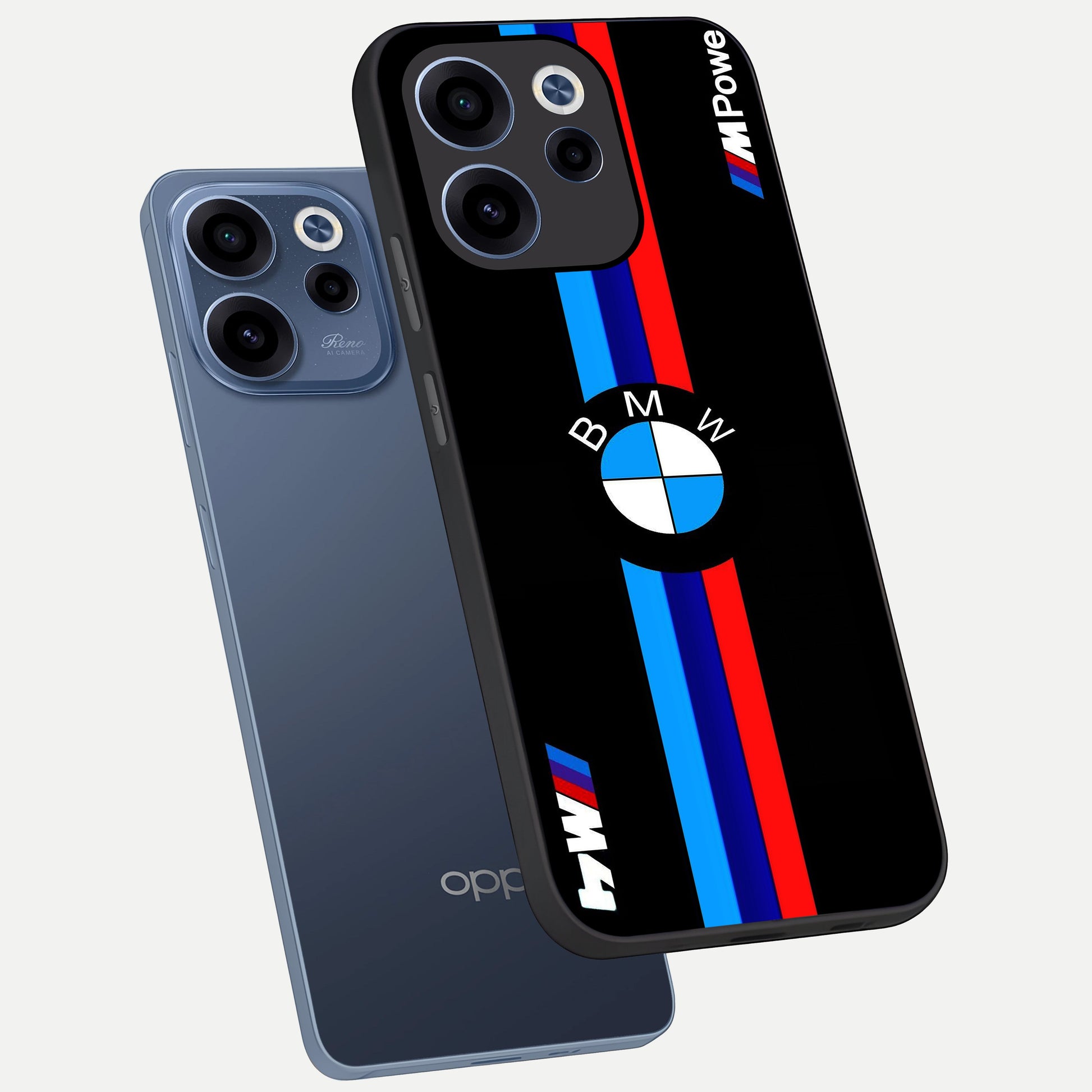  Turbo BMW Beast phone case For Oppo Reno 15c showing premium glass back cover with detailed artwork