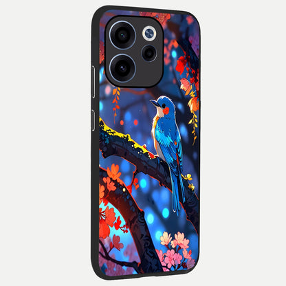  Blooming Water Drift back cover For Oppo Reno 15c slim fit glass case with vibrant aesthetic design