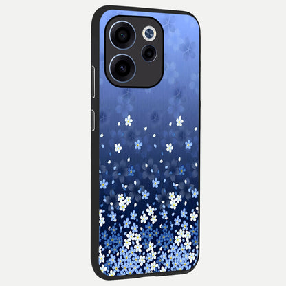  Blue Starry back cover For Oppo Reno 15c slim fit glass case with vibrant aesthetic design