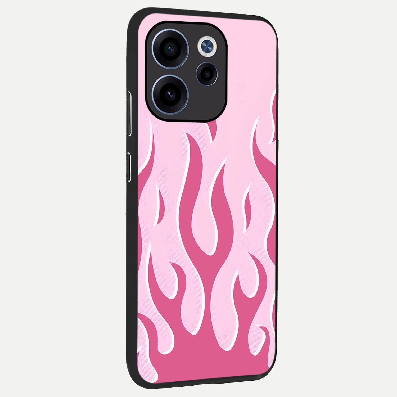  Blush Flame Energy back cover For Oppo Reno 15c slim fit glass case with vibrant aesthetic design