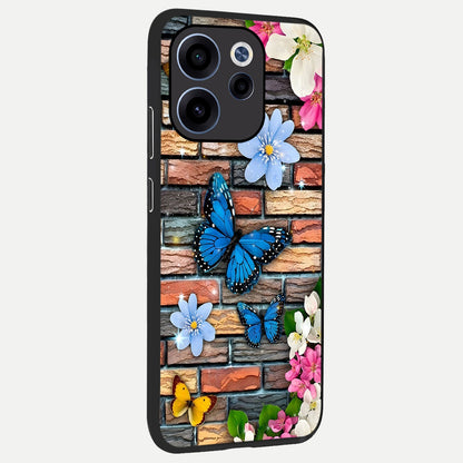  Brick Bloom Flight back cover For Oppo Reno 15c slim fit glass case with vibrant aesthetic design
