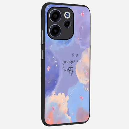  Celestial Cloud Magic back cover For Oppo Reno 15c slim fit glass case with vibrant aesthetic design