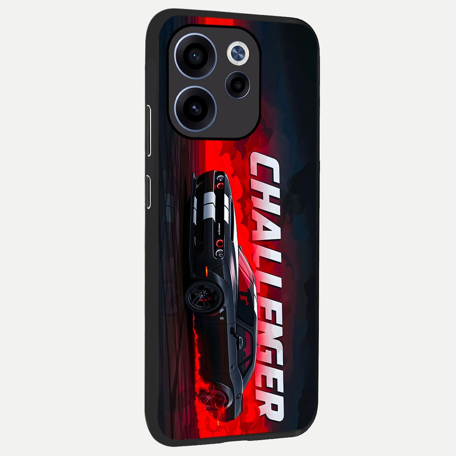  Crimson Challenger Fury back cover For Oppo Reno 15c slim fit glass case with vibrant aesthetic design