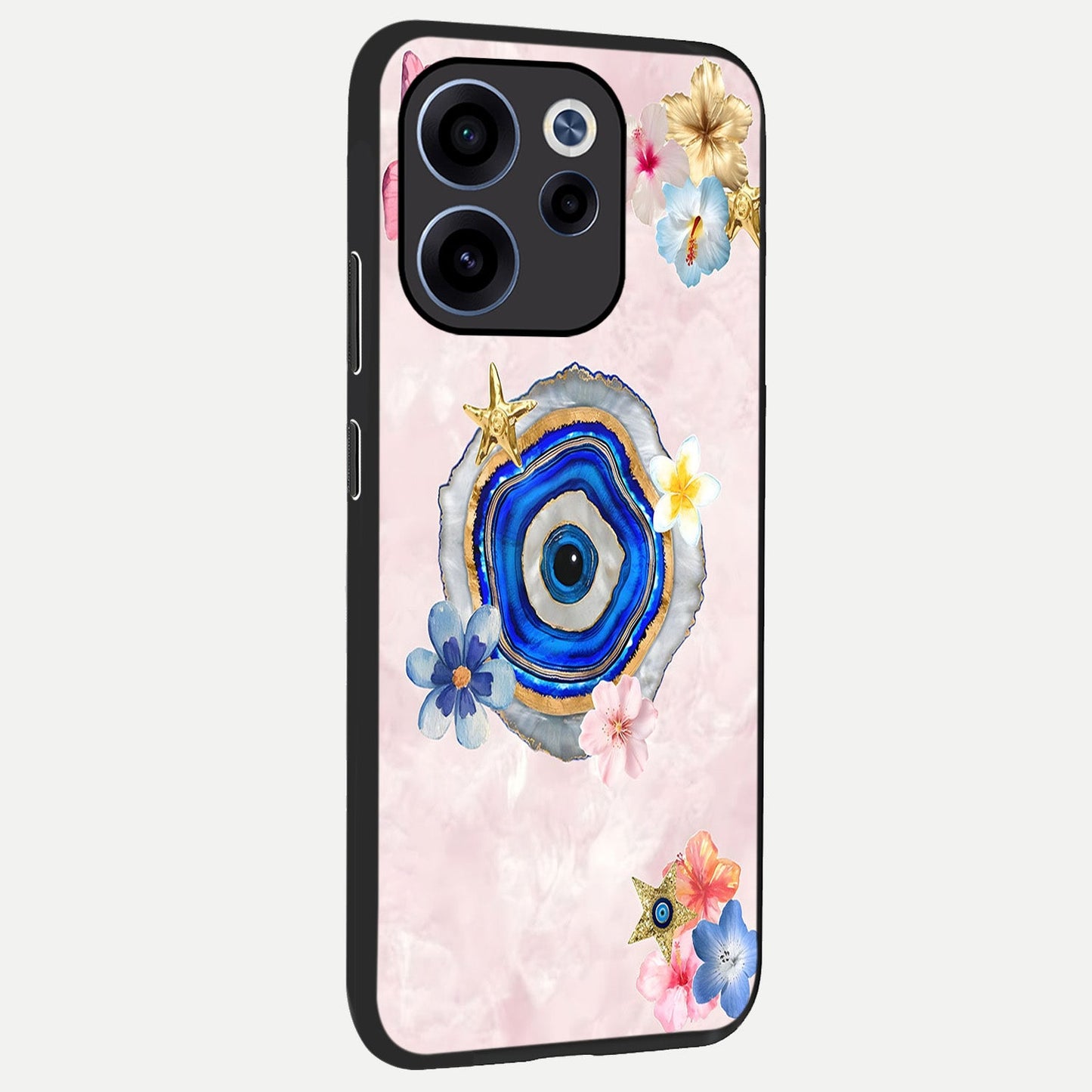  Divine Aura Bloom back cover For Oppo Reno 15c slim fit glass case with vibrant aesthetic design