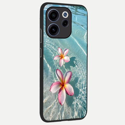  Floating Bloom Bliss back cover For Oppo Reno 15c slim fit glass case with vibrant aesthetic design