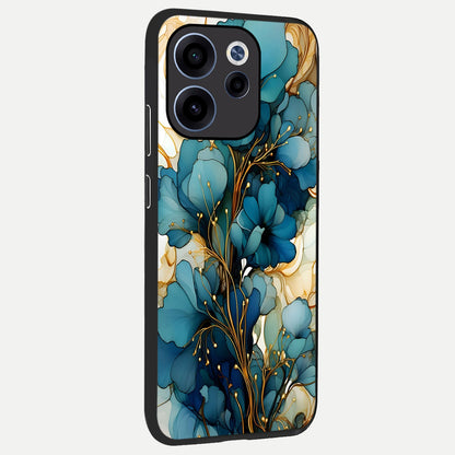  Golden Bloom Symphony back cover For Oppo Reno 15c slim fit glass case with vibrant aesthetic design