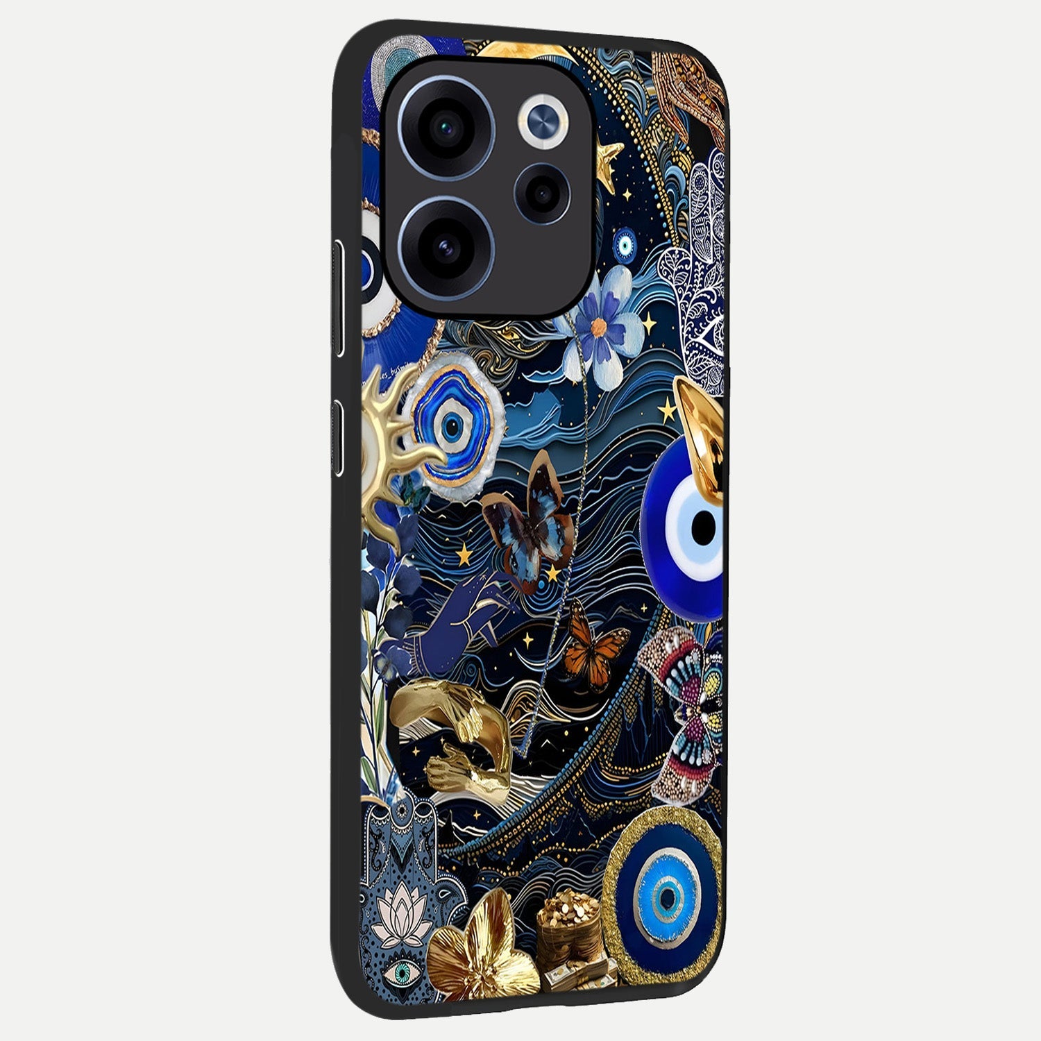 Golden Moon Magic back cover For Oppo Reno 15c slim fit glass case with vibrant aesthetic design