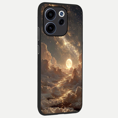  Golden Sky Dream back cover For Oppo Reno 15c slim fit glass case with vibrant aesthetic design