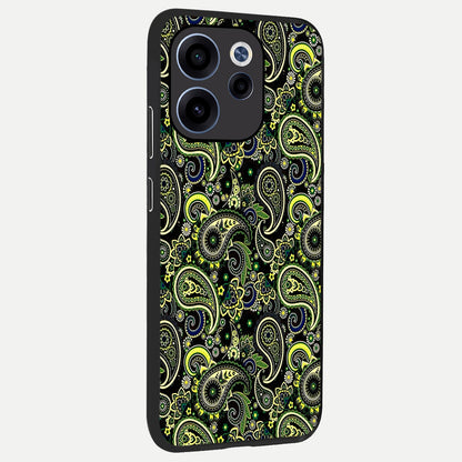  Green Lemon back cover For Oppo Reno 15c slim fit glass case with vibrant aesthetic design