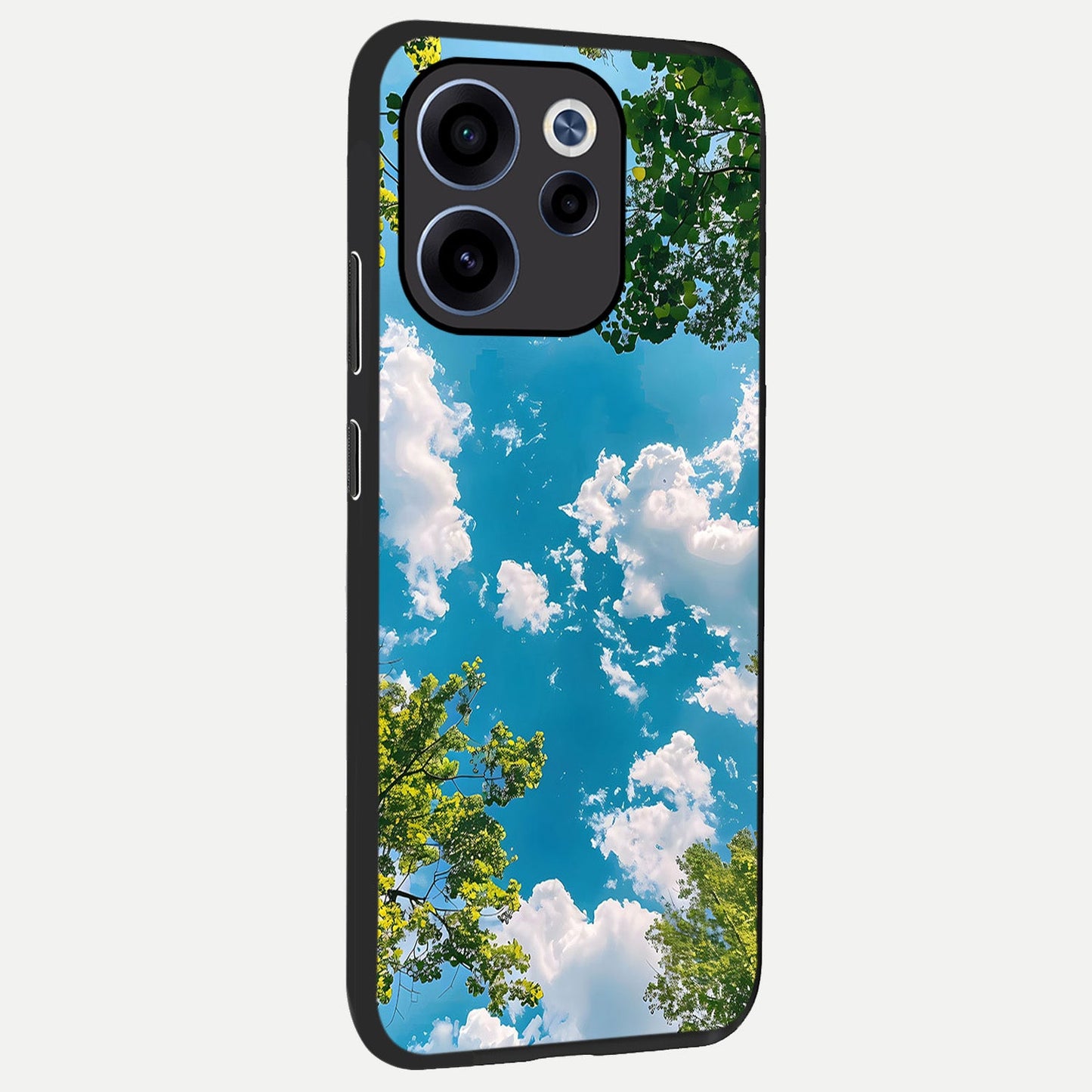  Green Moon Energy back cover For Oppo Reno 15c slim fit glass case with vibrant aesthetic design