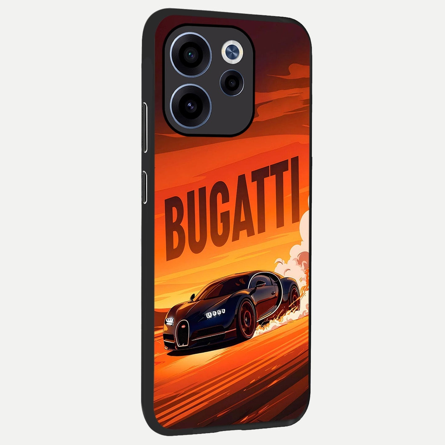  Inferno Bugatti Storm back cover For Oppo Reno 15c slim fit glass case with vibrant aesthetic design