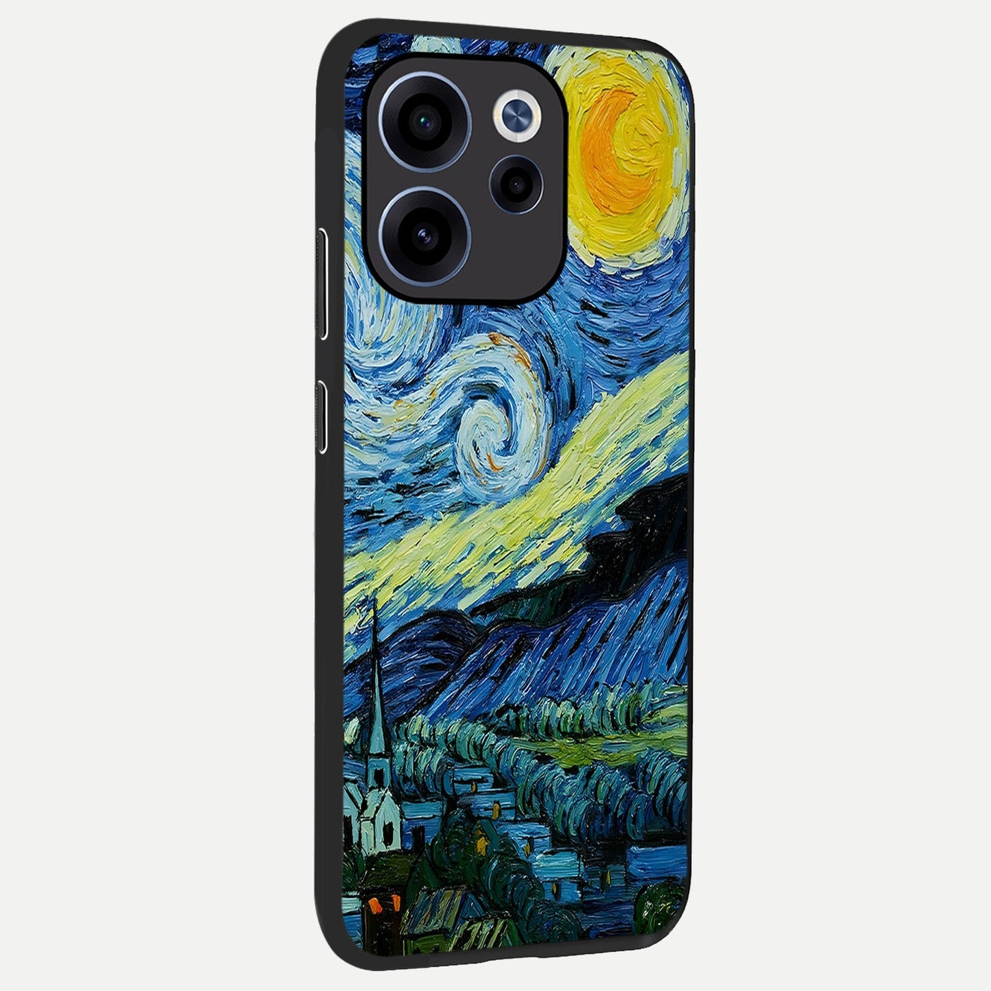  Inspired Van Gogh Art back cover For Oppo Reno 15c slim fit glass case with vibrant aesthetic design