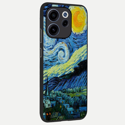  Inspired Van Gogh Art back cover For Oppo Reno 15c slim fit glass case with vibrant aesthetic design