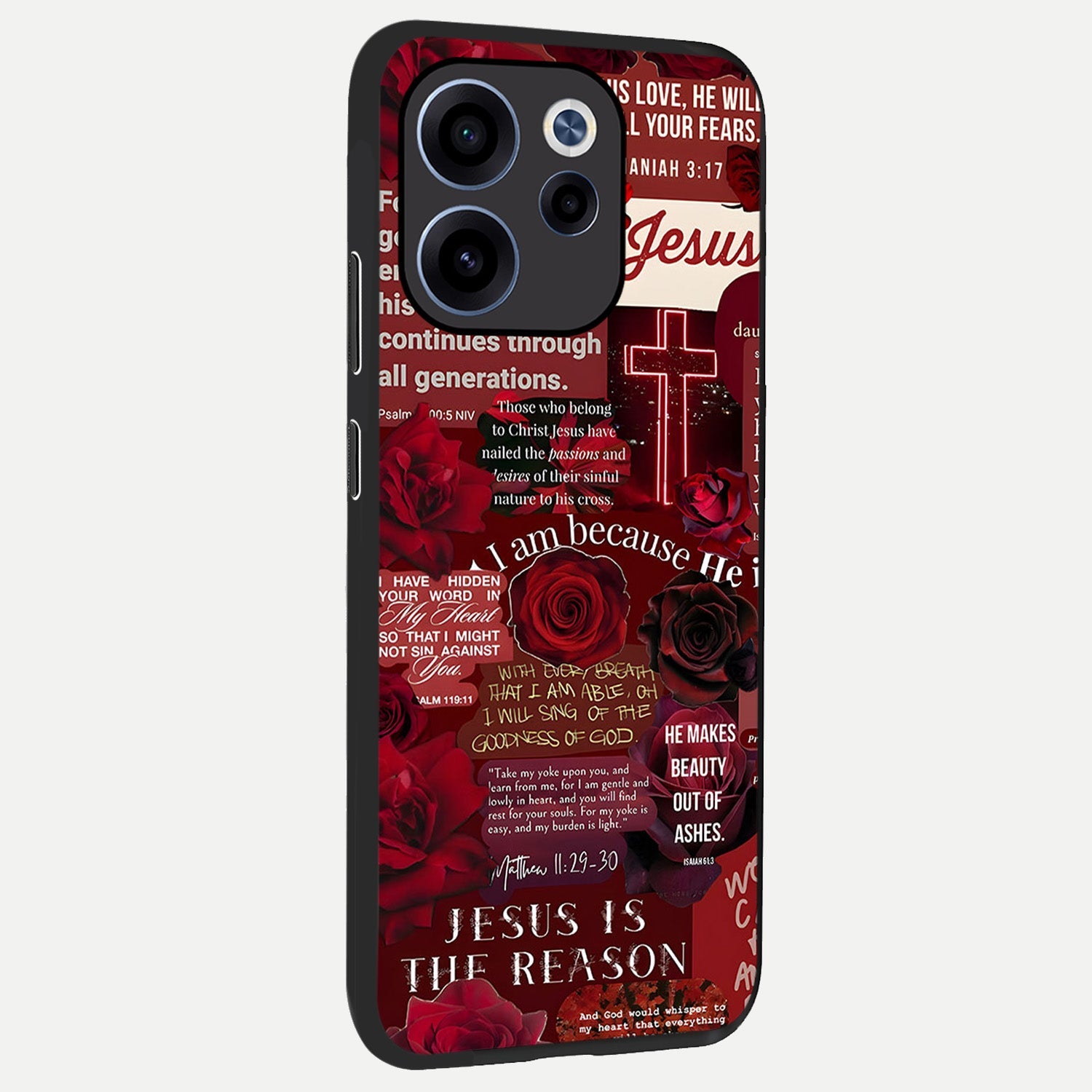  Jesus Love Heals back cover For Oppo Reno 15c slim fit glass case with vibrant aesthetic design