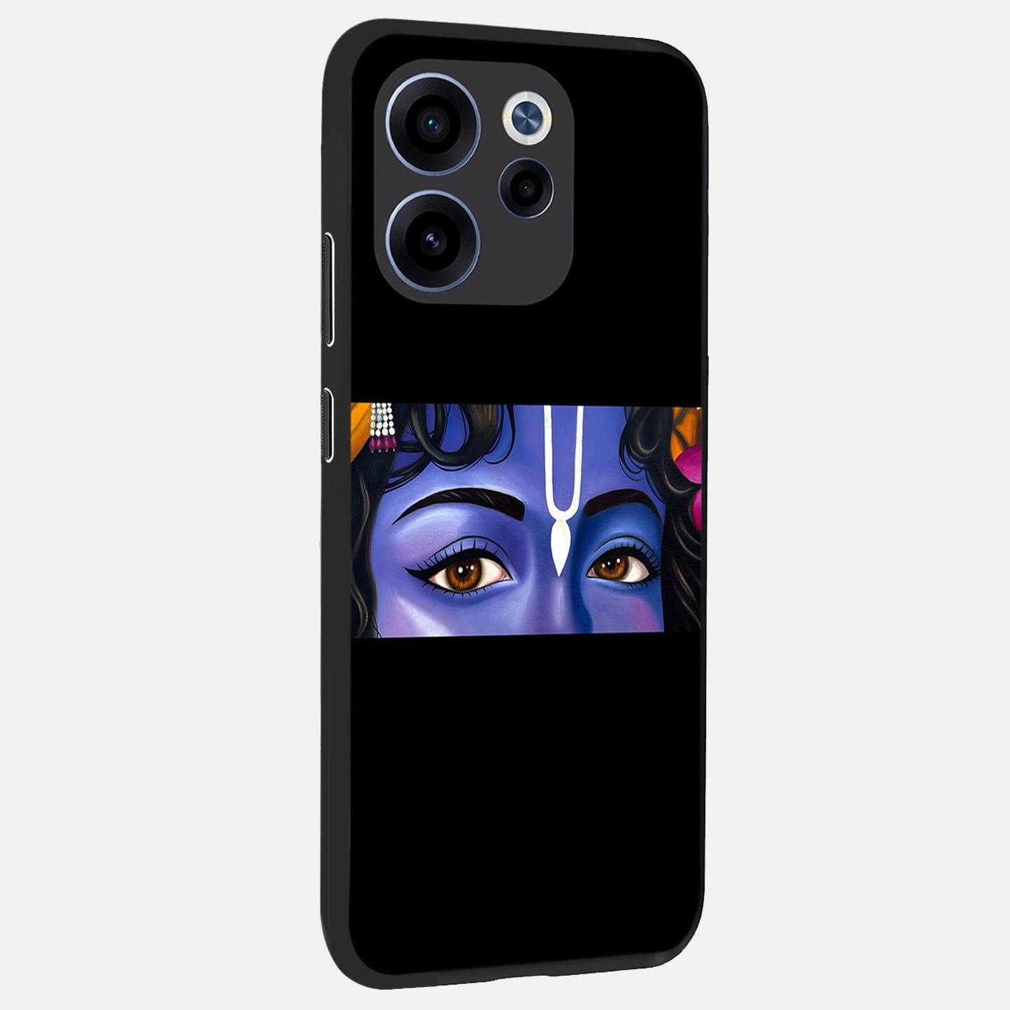  Krishna Eye back cover For Oppo Reno 15c slim fit glass case with vibrant aesthetic design