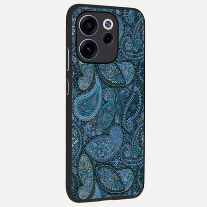  Midnight Paisley Glow back cover For Oppo Reno 15c slim fit glass case with vibrant aesthetic design