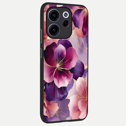  Pink Bouquet Florals back cover For Oppo Reno 15c slim fit glass case with vibrant aesthetic design