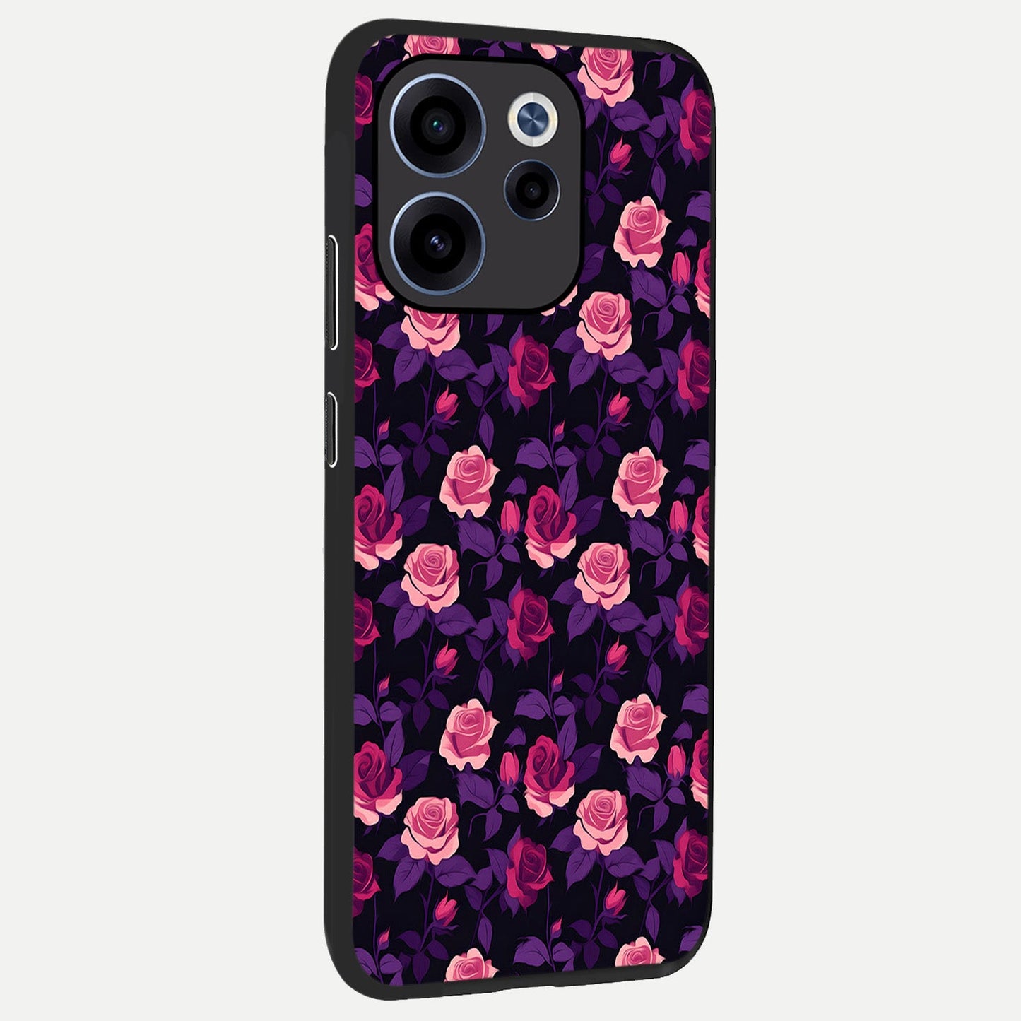  Rose Garden Twilight back cover For Oppo Reno 15c slim fit glass case with vibrant aesthetic design