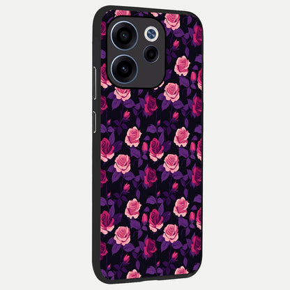  Rose Garden Twilight back cover For Oppo Reno 15c slim fit glass case with vibrant aesthetic design