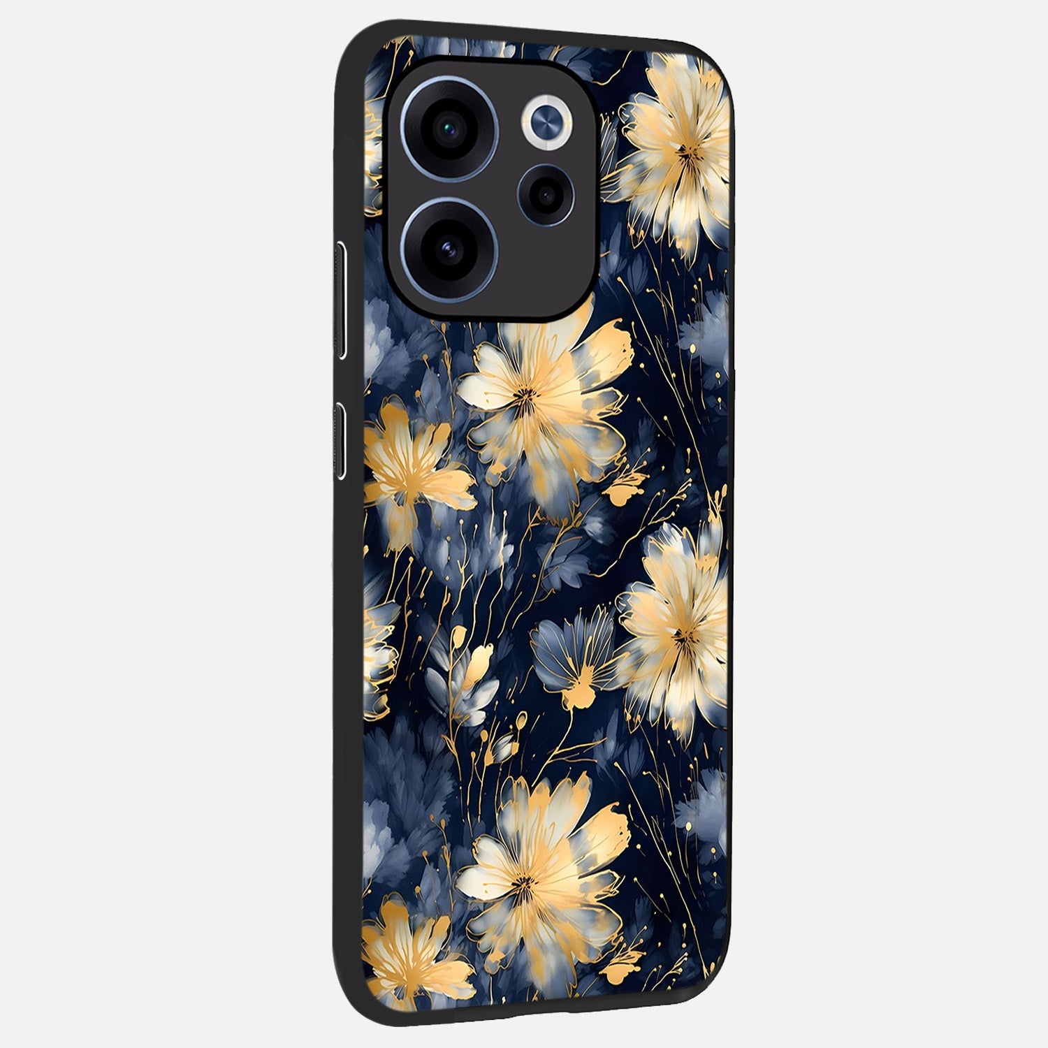  Royal Petal Dream back cover For Oppo Reno 15c slim fit glass case with vibrant aesthetic design