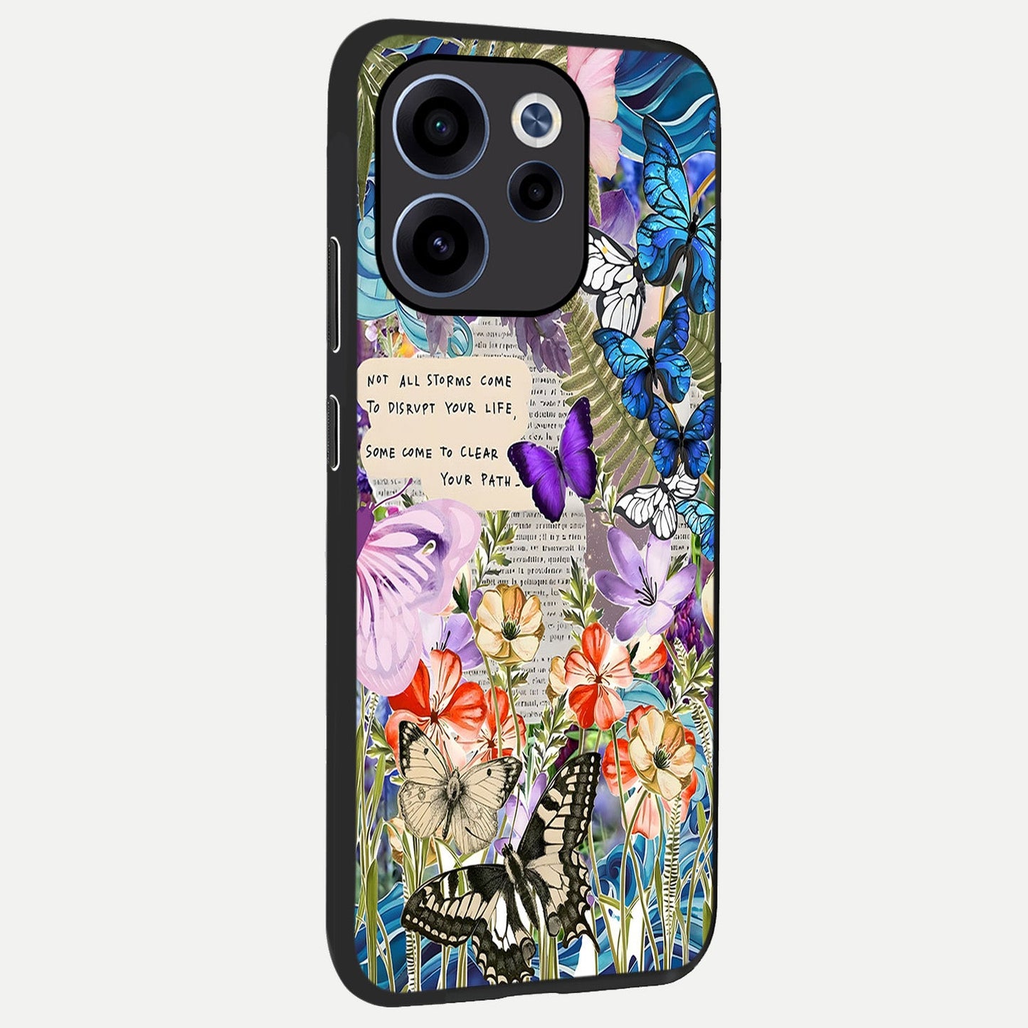  Storm Path Bloom back cover For Oppo Reno 15c slim fit glass case with vibrant aesthetic design