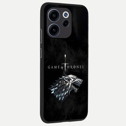  Throne Wolf Legacy back cover For Oppo Reno 15c slim fit glass case with vibrant aesthetic design