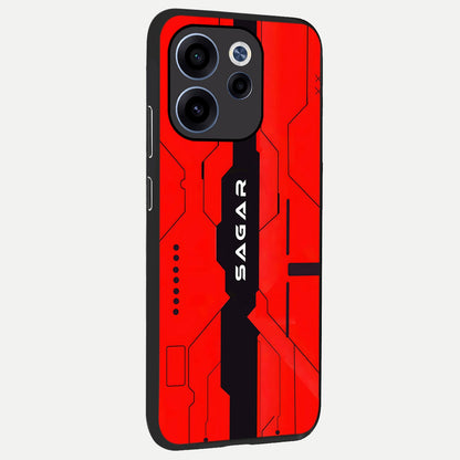  Voltage Rise CYBERPUNK Custom Name back cover For Oppo Reno 15c slim fit personalized glass case with bold cyberpunk design