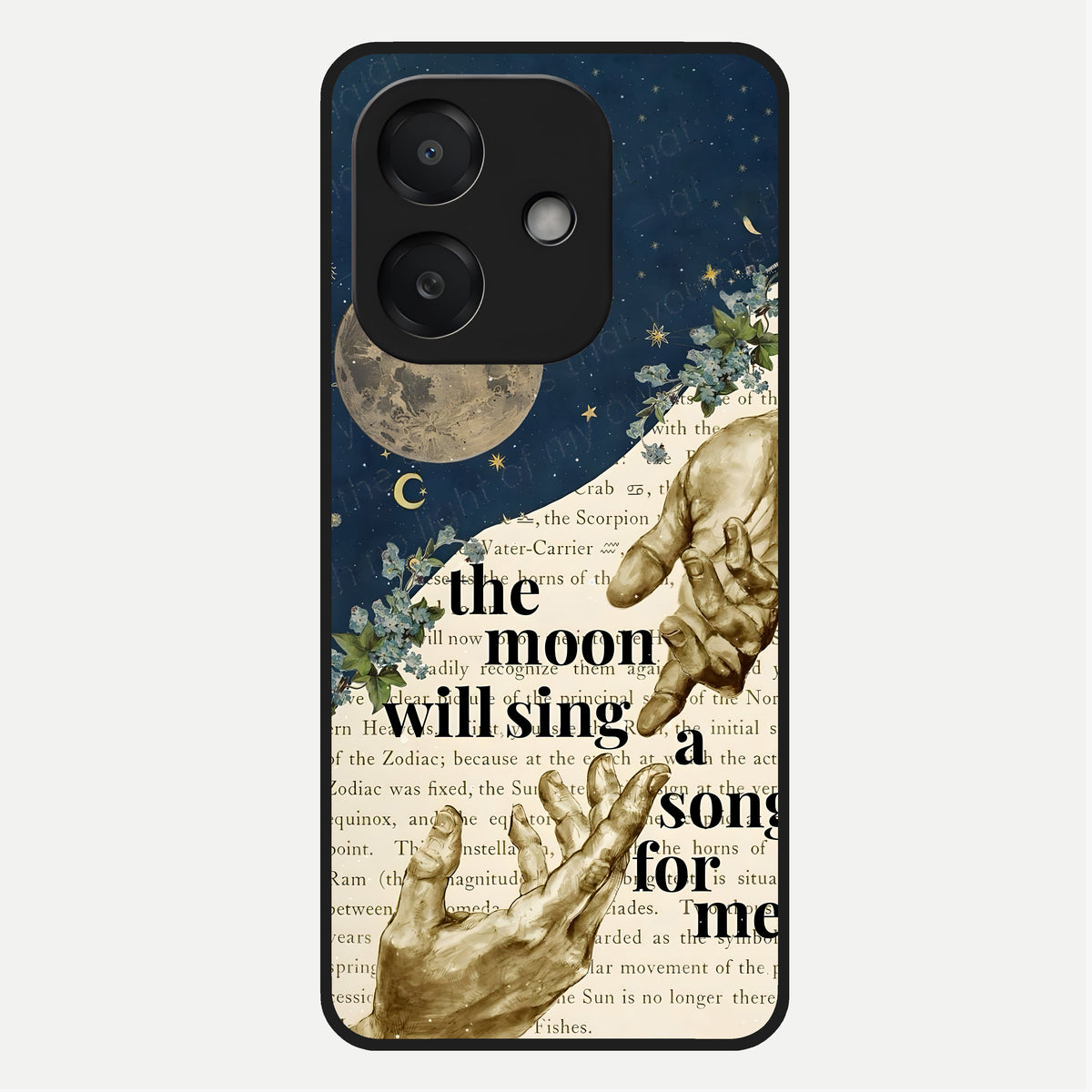  Aesthetic Divine Glass Case For Oppo A3x 5G back cover – full design glossy printed glass finish