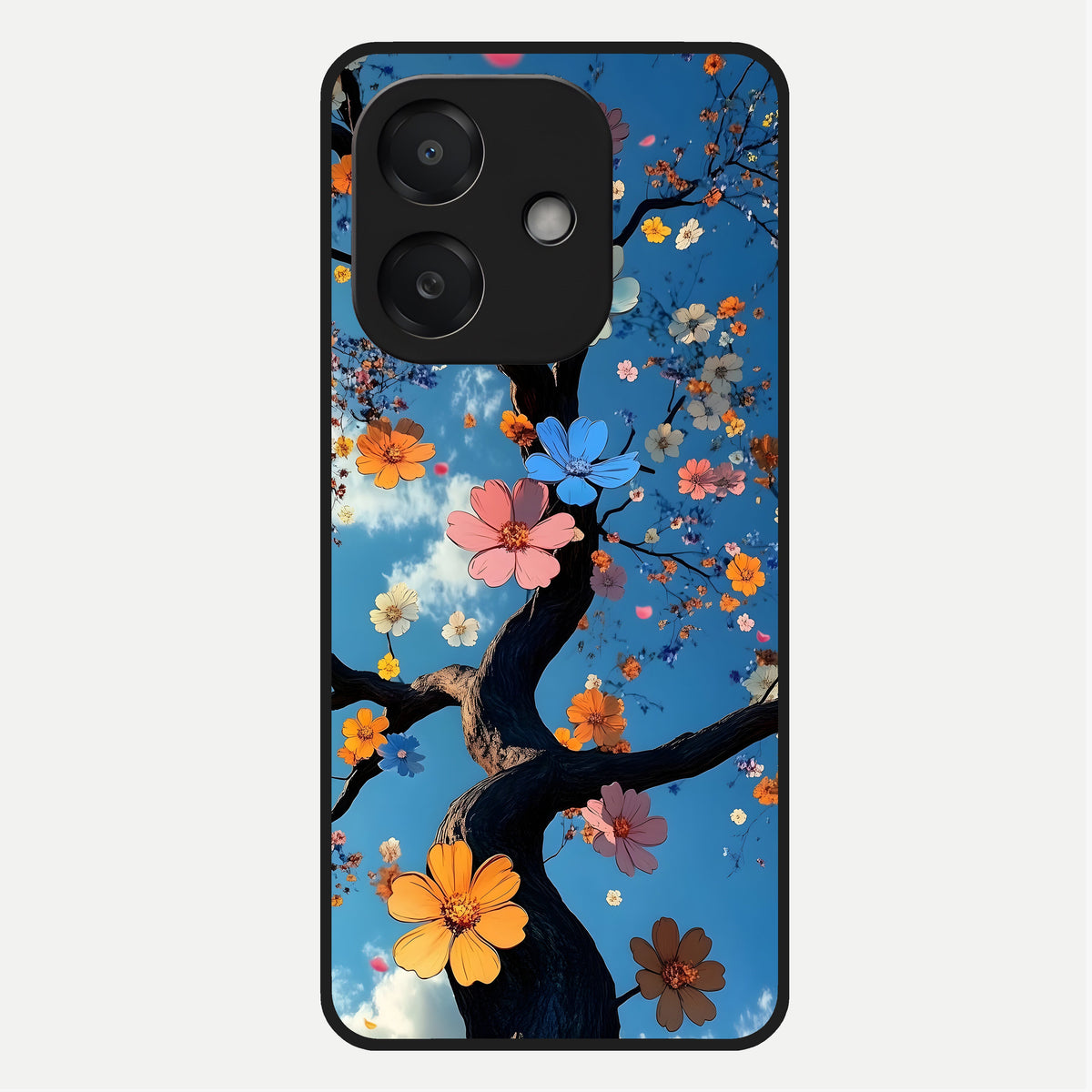  Blossom Dream Sky Glass Case For Oppo A3x 5G back cover – full design glossy printed glass finish