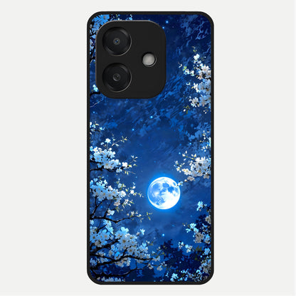  Blossom Moonlight Sky Glass Case For Oppo A3x 5G back cover – full design glossy printed glass finish
